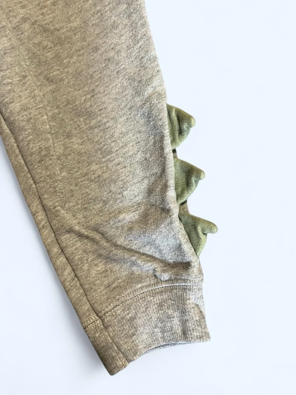 Carter's Gray Joggers with Green Dino Spikes